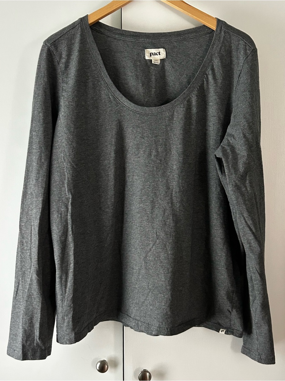 Pact Long Sleeve Scoop Neck Tee